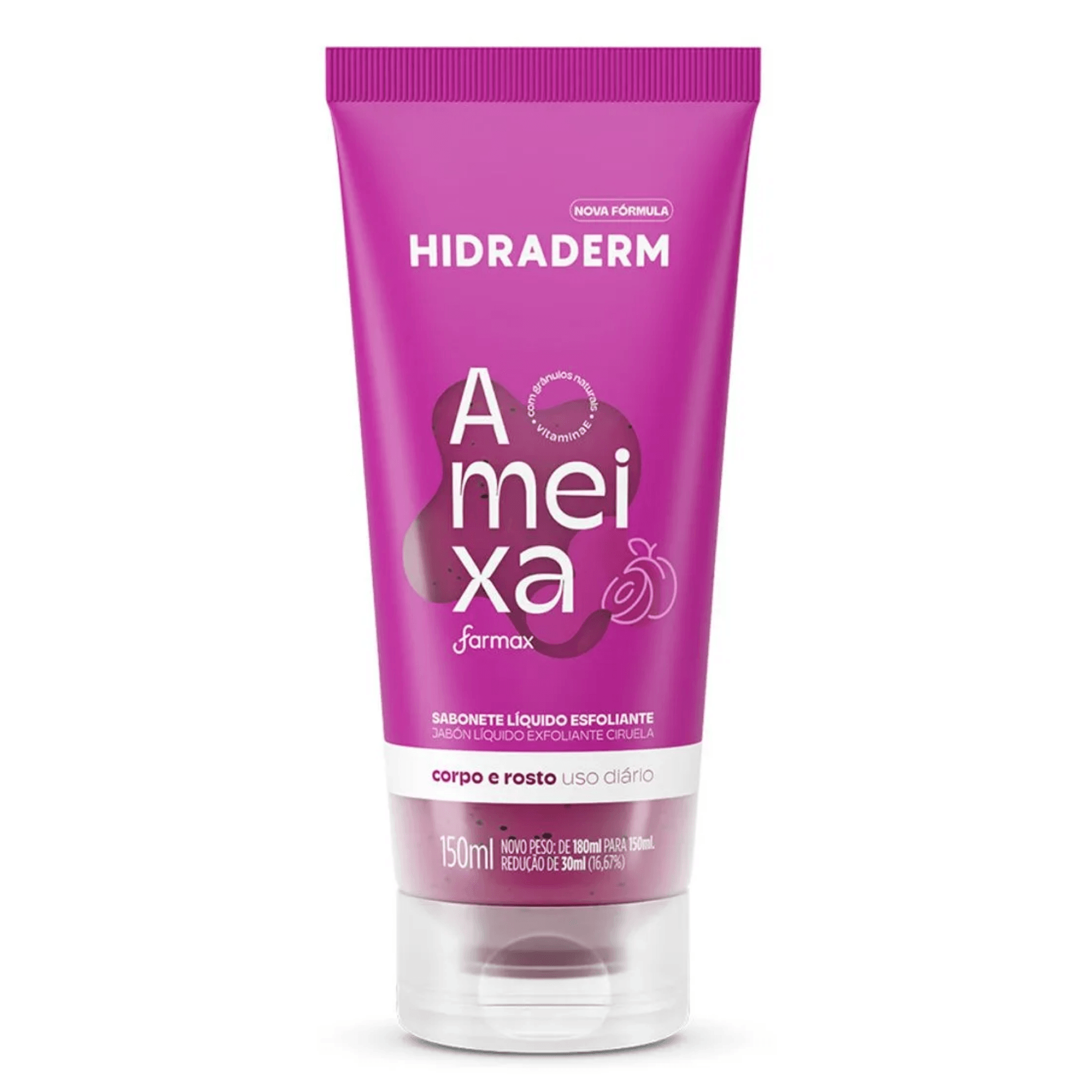 Sabonete Líquido Esfoliante Hidraderm Ameixa 150ml